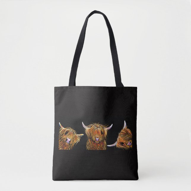 HiGHLaND CoW PRiNT "THe SCoTieS ' ToTe BaG (Vorderseite)