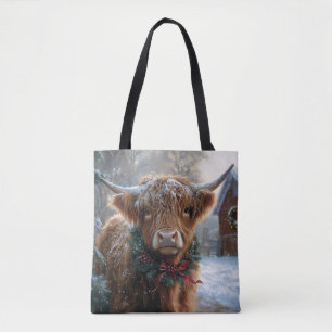 Highland Cow Rustic Barnyard Weihnachten