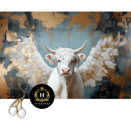 Highland Cow Rustic Boho Bauernhof Decoupage Seidenpapier