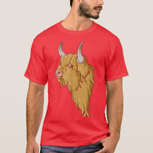 Highland Cow Scotland Bauern T - Shirt