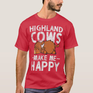 Highland Cow Scottish Cattle Bauer Anime Kawaii D T-Shirt