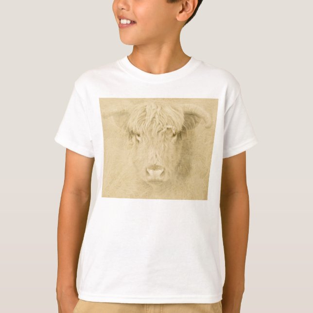Highland Cow T-Shirt (Vorderseite)