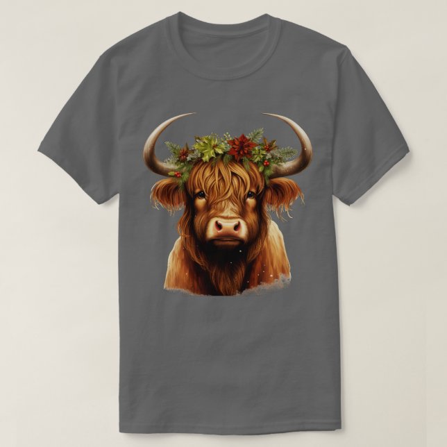 Highland Cow T-Shirt (Design vorne)