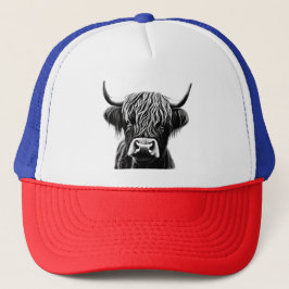 Highland Cow Trucker Hat Truckerkappe