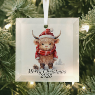 Highland Cow Weihnachtsschmuck