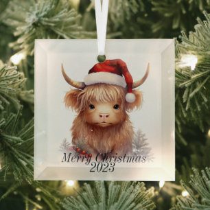 Highland Cow Weihnachtsschmuck