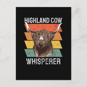 Highland Cow Whisperer Postkarte