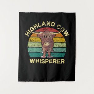 Highland Cow Whisperer Wandteppich