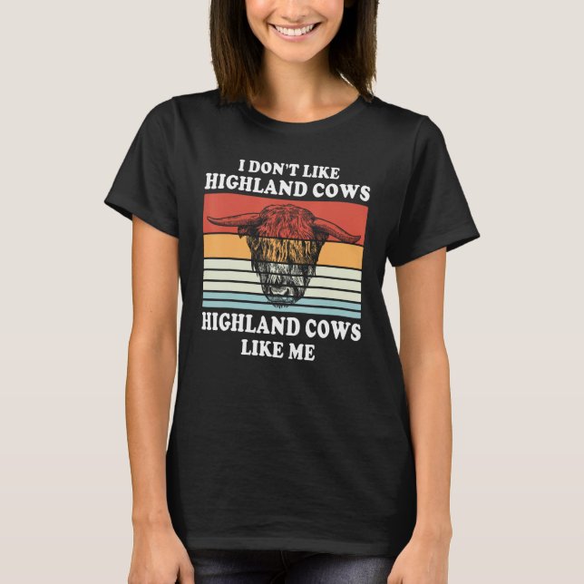 Highland Cows Farmer Animal Cattle Cow T-Shirt (Vorderseite)