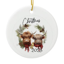 Highland Cows Weihnachten