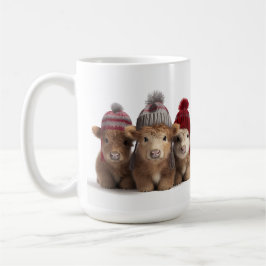 Highland Cows Weihnachtsfeiertag Kaffeetasse
