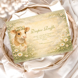 Highland-Cuh Diaper-Raffel auf dem Lande Begleitkarte