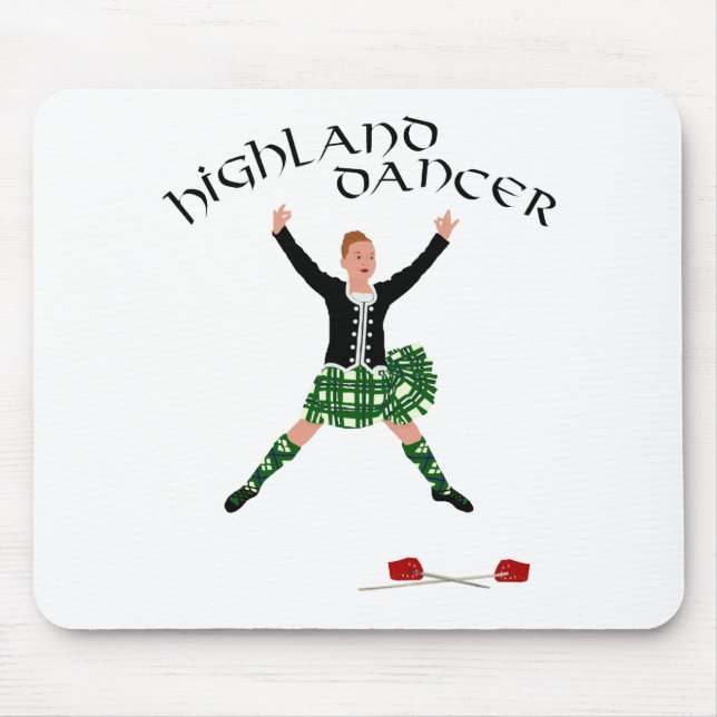 Highland Dancer Ghillie Callum Sword Dance Mousepad (Vorne)