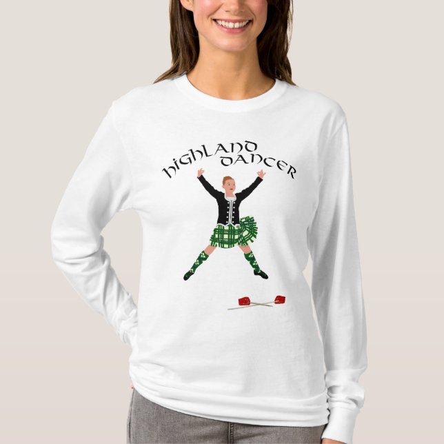 Highland Dancer Ghillie Callum Sword Dance T-Shirt (Vorderseite)