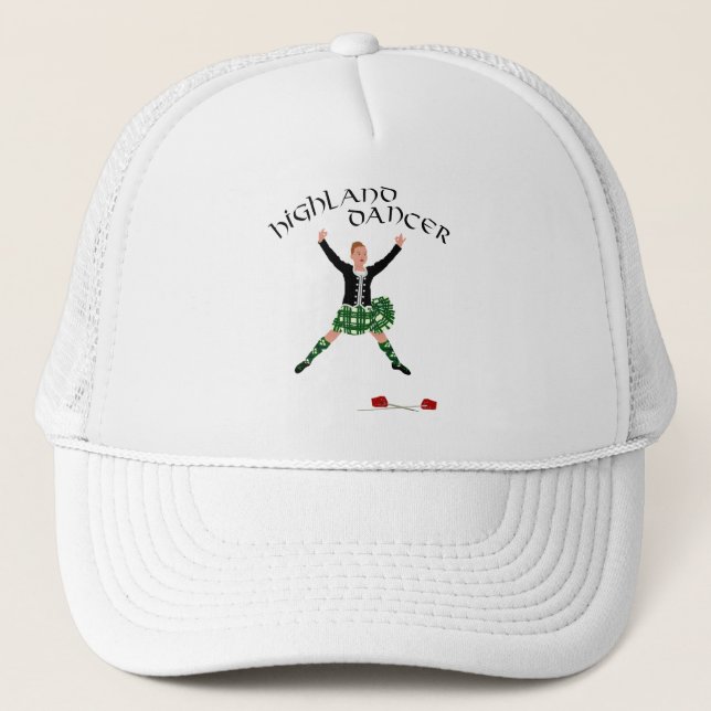 Highland Dancer Ghillie Callum Sword Dance Truckerkappe (Vorderseite)