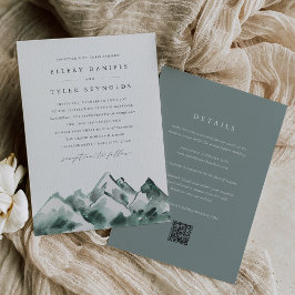 Highland | Doppelseitige Hochzeit Einladung