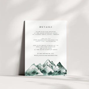 Highland   Eintrittskarte für die Hochzeitgäste Begleitkarte