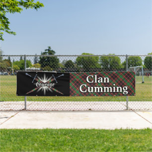 Highland Festival Clan Cumming Jagd Tartan Zent Banner