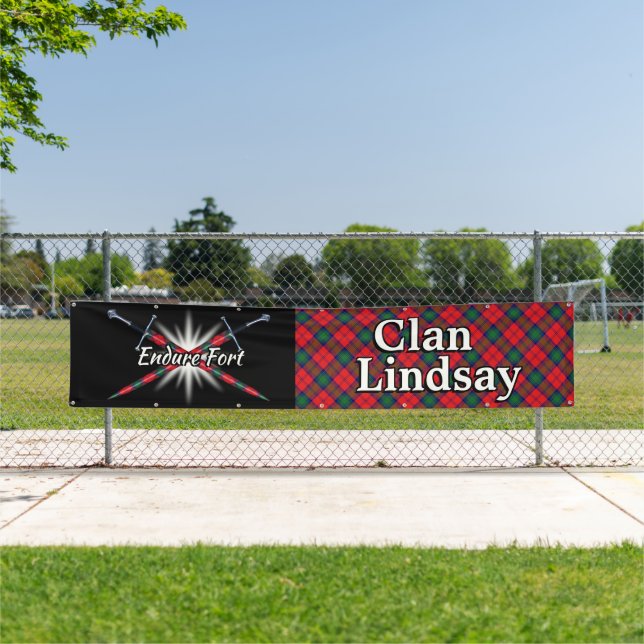 Highland Festival Clan Lindsay Tent Banner (Insitu)