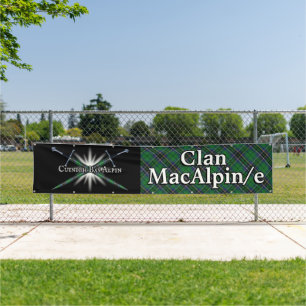 Highland Festival Clan MacAlpine Tartan Tent Banner