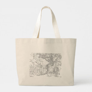 Highland Gent und Scottie Dog-Taschentuch-Tasche Jumbo Stoffbeutel