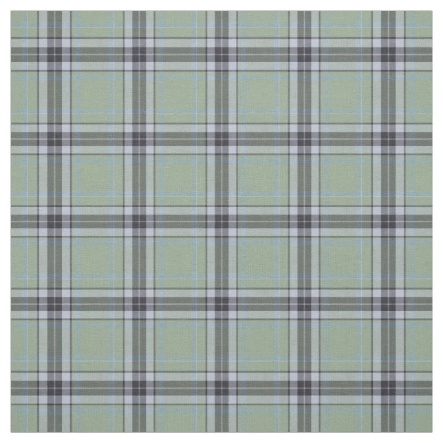 Highland Green Charcoal Plaid Stoff (Muster)