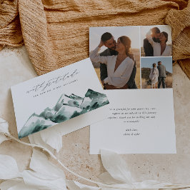 Highland | Hochzeit der Wasserfarben Dankeskarte