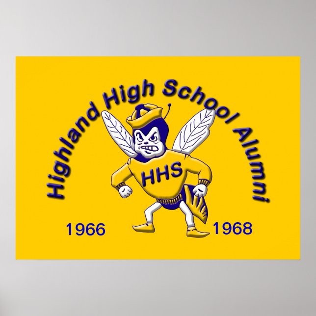 Highland Hornet Alumni Poster (Vorne)