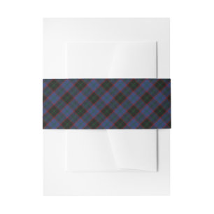 Highland Hume Clan Tartan Schottisch Kariert Einladungsbanderole