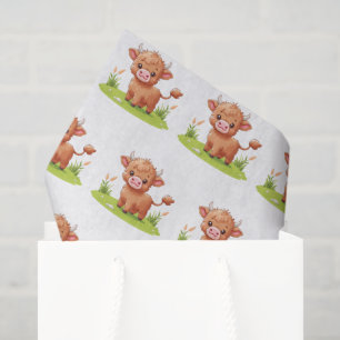 Highland-Kuh-Dekupiersche Papier, Farmtier Seidenpapier