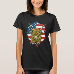 Highland-Kuh-Druck Tier Süße Cowgirl Für Frauen U T-Shirt