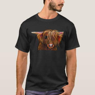 Highland-Kuh-Druck Tierdruck Jeremy u2018 T-Shirt