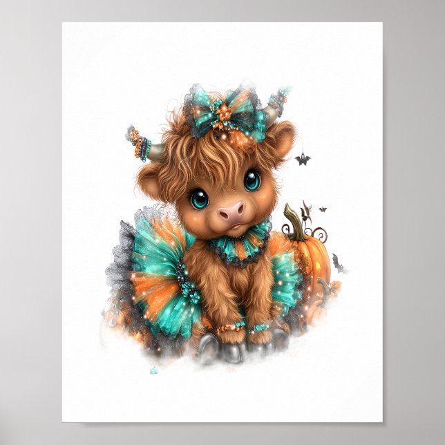 Highland-Kuh-Farm Halloween Poster (Vorne)