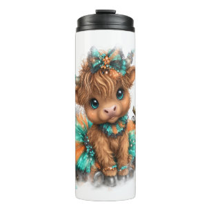 Highland-Kuh-Farm Halloween Thermosbecher
