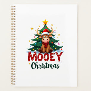 Highland-Kuh Färse Weihnachtsmannmütze Mooey Weihn Planer