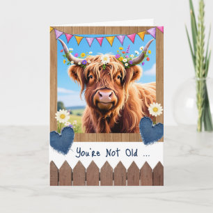 Highland-Kuh Geburtstag Du bist nicht alt Karte