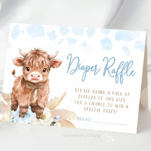 Highland Kuh Heilige Kuh Baby-Junge Babyparty Begleitkarte