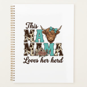Highland-Kuh-Mama-Liebt-Ihr-Herde-Shirt-Design Planer