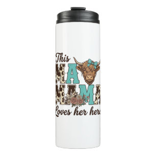 Highland-Kuh-Mama-Liebt-Ihr-Herde-Shirt-Design Thermosbecher