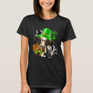 Highland-Kuh mit C St. Patrick Tag Leopard Pferd S T-Shirt
