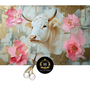Highland Kuh Rustikaler Boho Bauernhaus Decoupage Seidenpapier