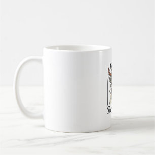 Highland-Kuh-Shirt Freier Geist Vintage-Gravur A Kaffeetasse