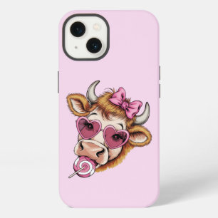 Highland-Kuh Valentine Coquette Valentinstag iPhone 13 Hülle