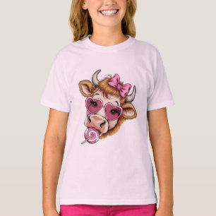 Highland-Kuh Valentine Coquette Valentinstag  T-Shirt