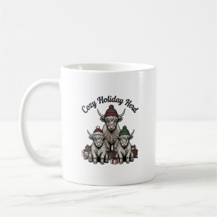 Highland-Kuh-Weihnachten Vintage-Feiertags-Herde-K Kaffeetasse