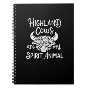 Highland Kühe sind mein Geist Animal Scottish High Notizblock