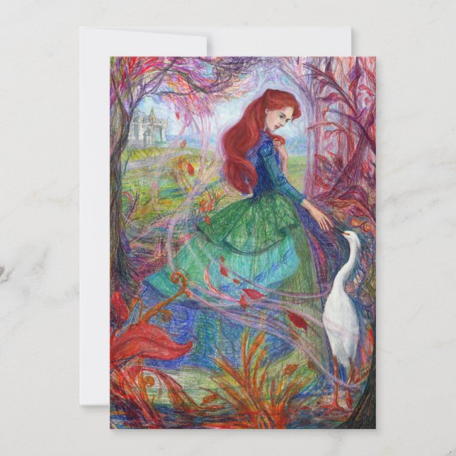 "Highland Lady". Flache Karte (Vorderseite)