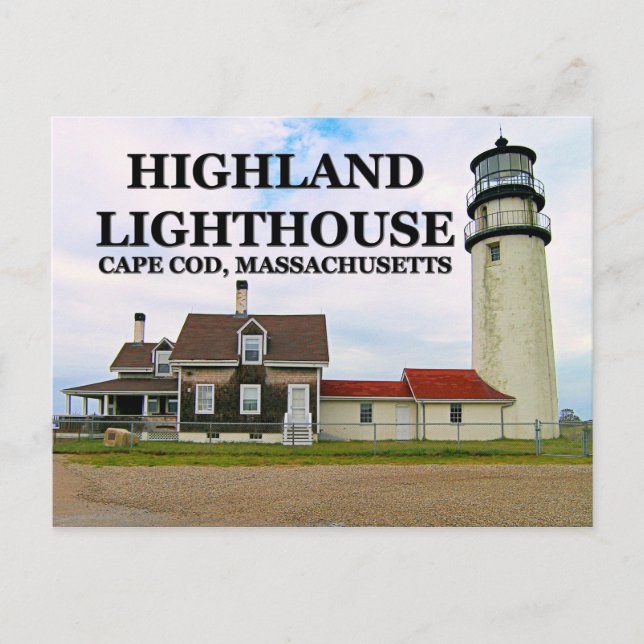 Highland Lighthouse, Massachusetts Postkarte (Vorderseite)