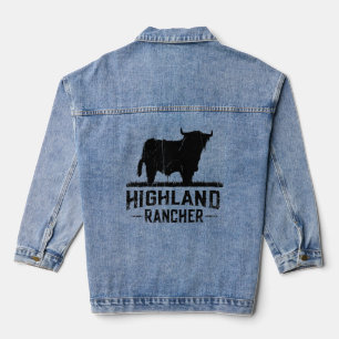 Highland Rancher - Schottland-Kuh für Cattl Jeansjacke
