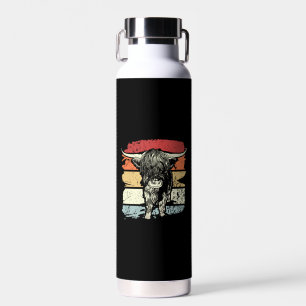 Highland-Rind Retro Highland-Rinder Trinkflasche